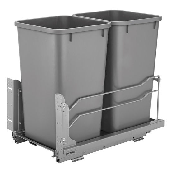 Rev-A-Shelf Bottom Mount Soft Close Undermount Pullout Waste Container ...
