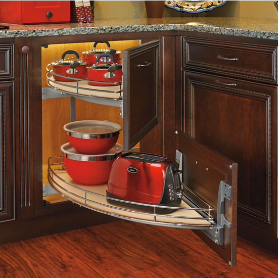 Swing Right Blind Corner Kitchen Cabinet Pull Out Organizer for 36