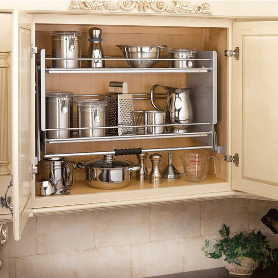  HOUSE AGAIN Pull Down Kitchen Cabinet Organizer, Drop