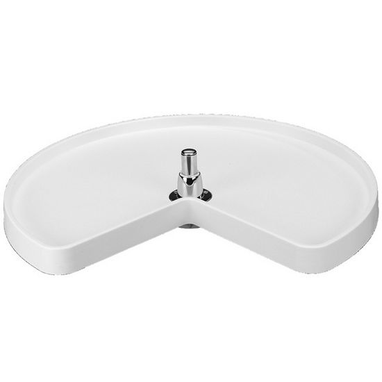 Kidney Shaped Plastic Lazy Susan - 24 in - Handles & More