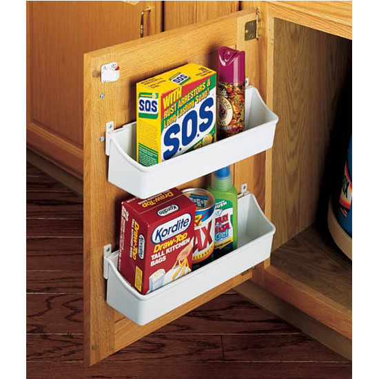 Rev-A-Shelf 4SBSU-15 Door Mount Wood Sink Base Cabinet Storage Organizer