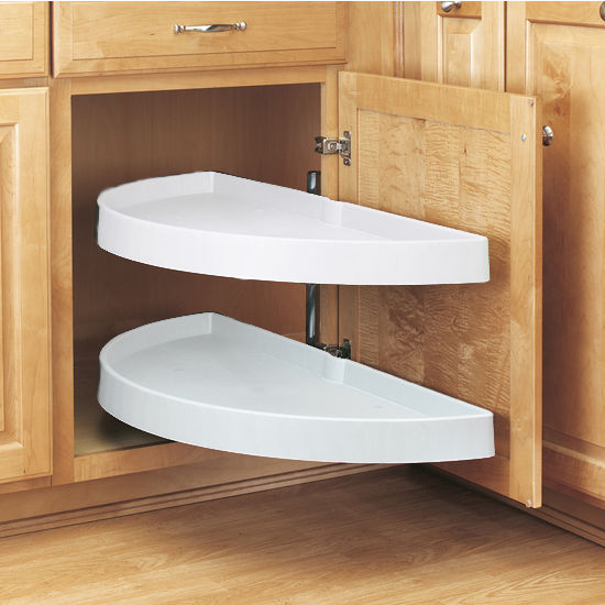 Lazy Susan with Pivot-Out Shelves