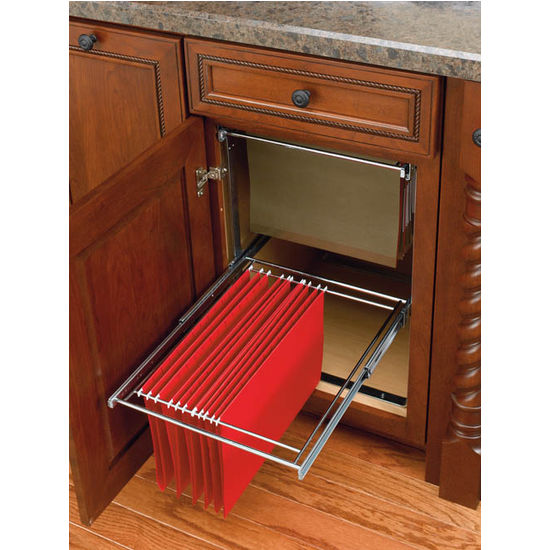 TwoTier PullOut File Drawer System for Kitchen or Desk
