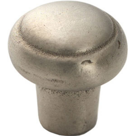 Schaub & Company 1-3/8" Round Knob, Antique Silver