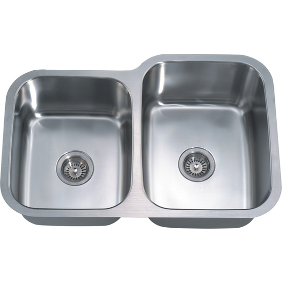 Dawn Sinks Combination Series 31-7/8" W Stainless Steel Undermount Sink