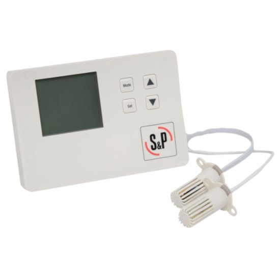 S&P Envirosense Ventilation Control 24V, Back-Lit LCD Screen