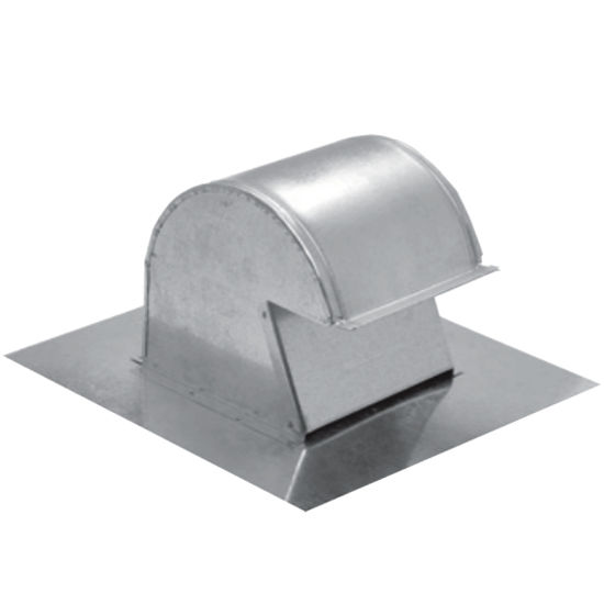 S&P 4" - 10" Galvanized Steel Duct Fan Roof Cap Vent with Damper Flap Closure