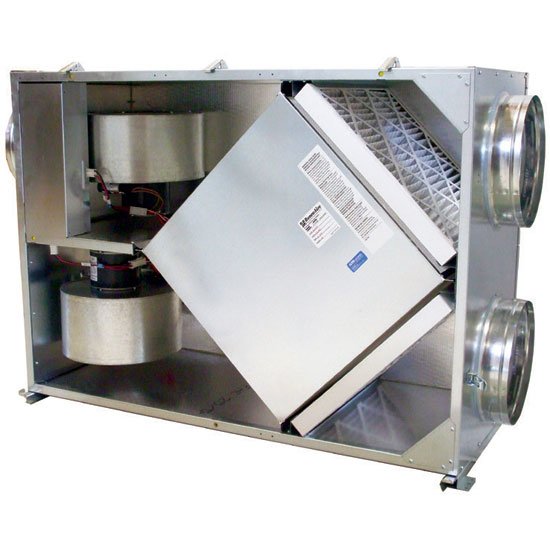 S&P TRCe Series Commercial Energy Recovery Ventilator with EC Motor, Single Phase, 115V - 230V, 925 CFM, Horizontal