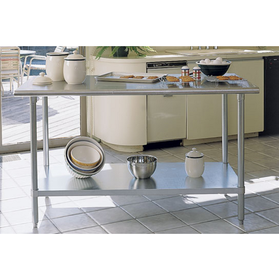 Advance Tabco Stainless Steel Top Bull Nose Chef Cart