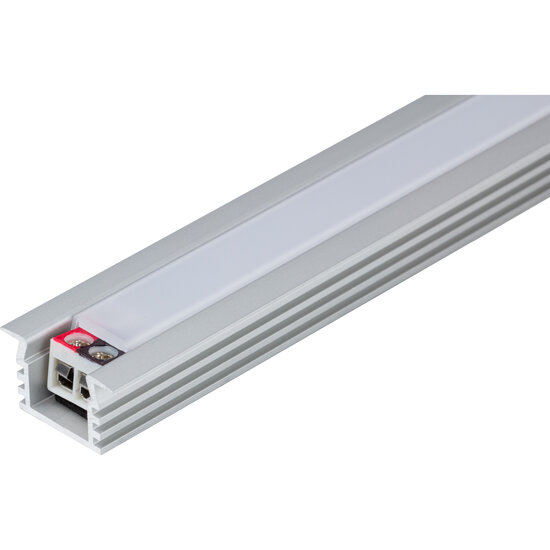 Task Lighting 6-5/8'' Length 24-Volt High Output Linear Fixture, 177 Lumens, Fits 9'' Wall Cabinet, 3 Watts, Recessed 002XL Profile, Single-White, Soft White 3000K, Product View