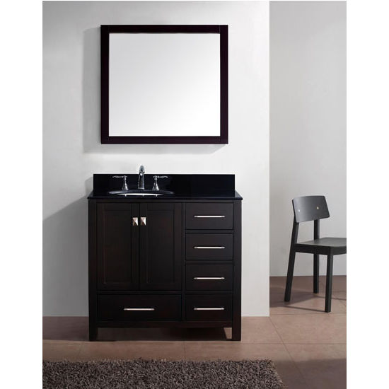Virtu Caroline Avenue 36" Single Bathroom Vanity Cabinet Set