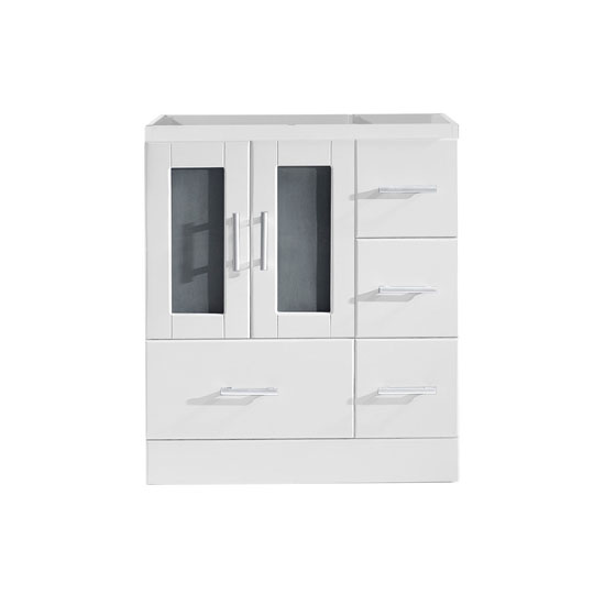 Virtu USA Zola 30" Cabinet Only in White Finish