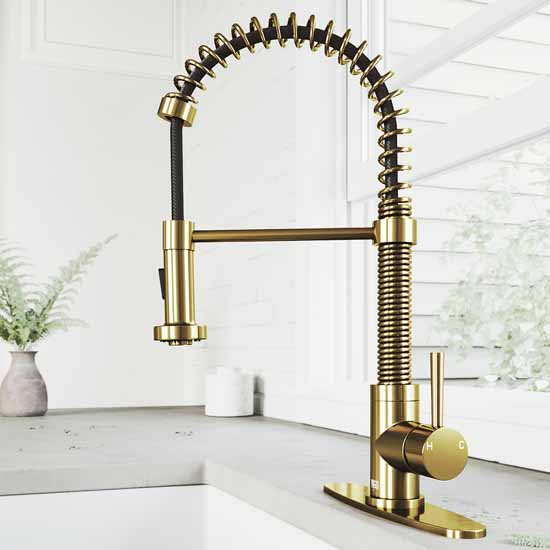 Edison 360 Degree Pull-Down Spray Kitchen Faucet in Multiple Finishes w ...