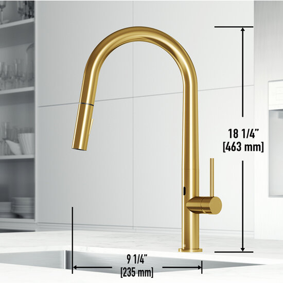 Greenwich Touchless Pull-Down Kitchen Faucet with Smart Sensor in ...