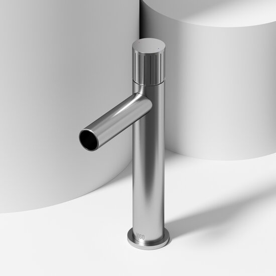 Vigo Ashford Collection Brushed Nickel Single Handle Lever Vessel Faucet