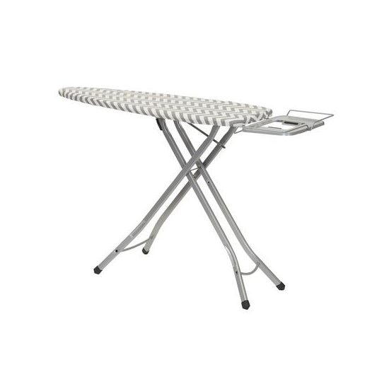 Steel Top Ironing Board with Iron Rest, Hanging Bar and Aluminum Frame ...