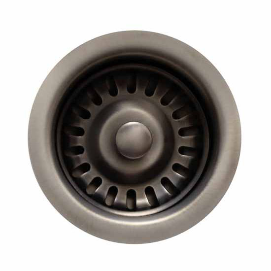 3 1/2" Basket Strainer for Deep Fireclay Application Polished Nickel 