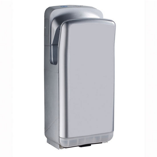 Whitehaus Hand Dryer Series Hands-Free Wall Mount Hand Dryer in Gray, 11-1/2" W x 8-3/4" D x 27" H