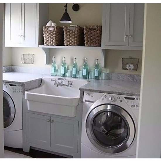 White Sink in Laundry Room