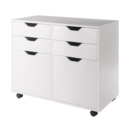 Winsome Wood Halifax 26-5/16'' H 2-Section Cabinet, 4 Drawers and 2 ...