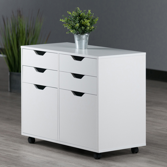 2 Section Cabinet, Lifestyle - White