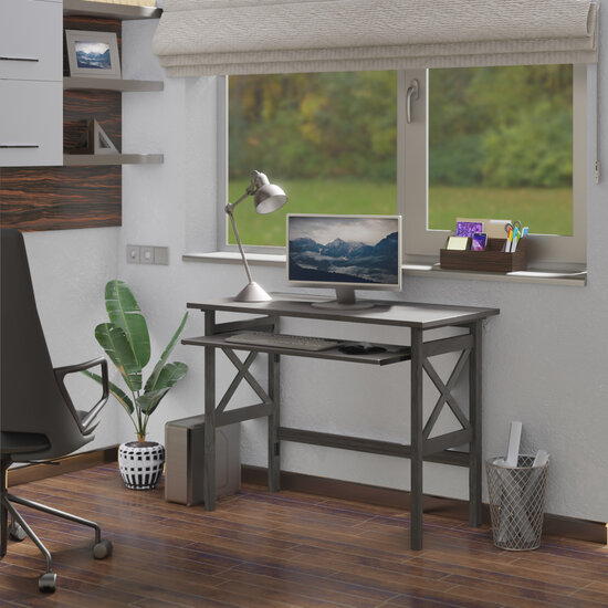 Winsome Wood Xander Collection Foldable Desk, Oyster Gray