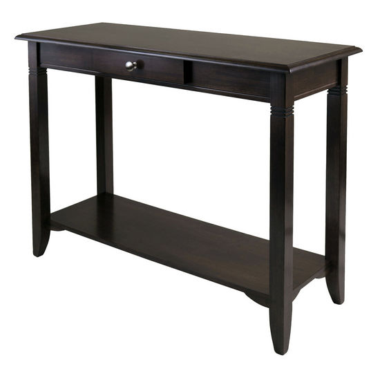 Winsome Wood WS-40640, Nolan Console Table with Drawer, Cappuccino, 40'' W x 15.98'' D x 30'' H
