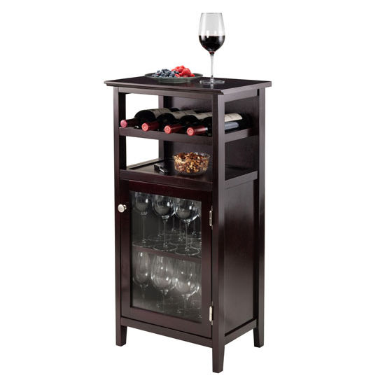 Winsome Wood Alta Wine Cabinet