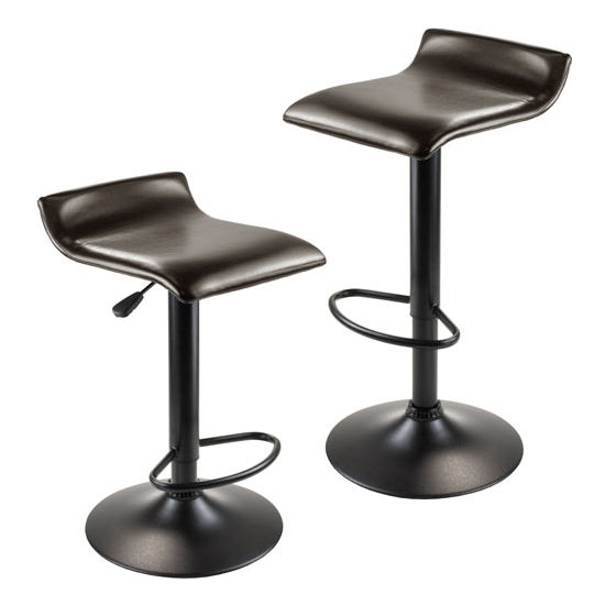 Winsome Wood Paris Set of 2 Airlift Adjustable Swivel Stool