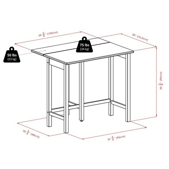 Table Detailed Dimensions