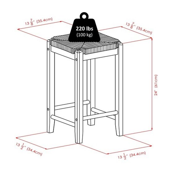 Stool Detailed Dimensions