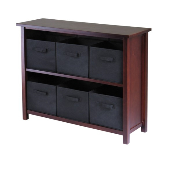 Winsome Wood Verona 2-Section W Storage Shelf