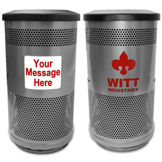 Witt - 35 Gal. Message Center with Custom Logo and Ad Panels
