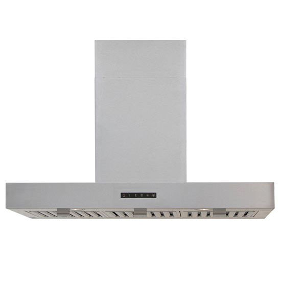 Windster WS-63TB Series 36'' or 42'' Stainless Steel Island Range Hood, 8 - 9 FT DC Included